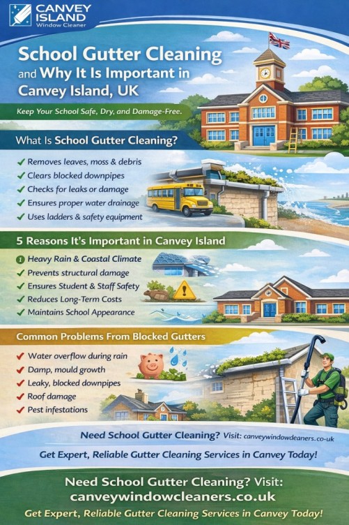 School Gutter Cleaning in Canvey Island UK